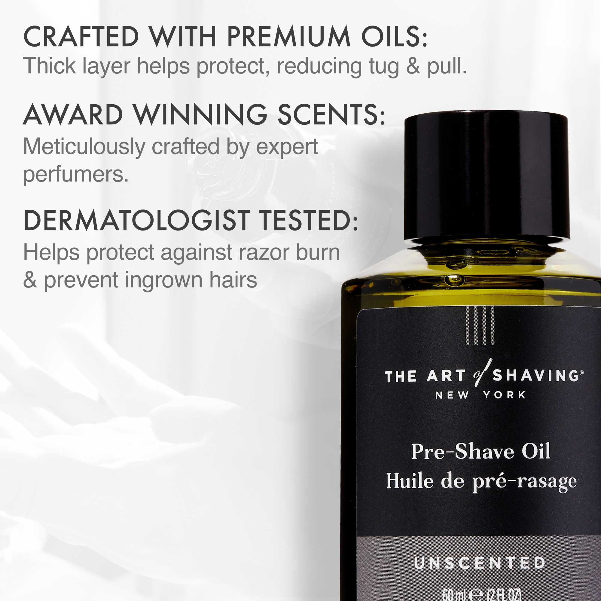 Unscented Pre-Shave Oil 2 OZ - Image 2