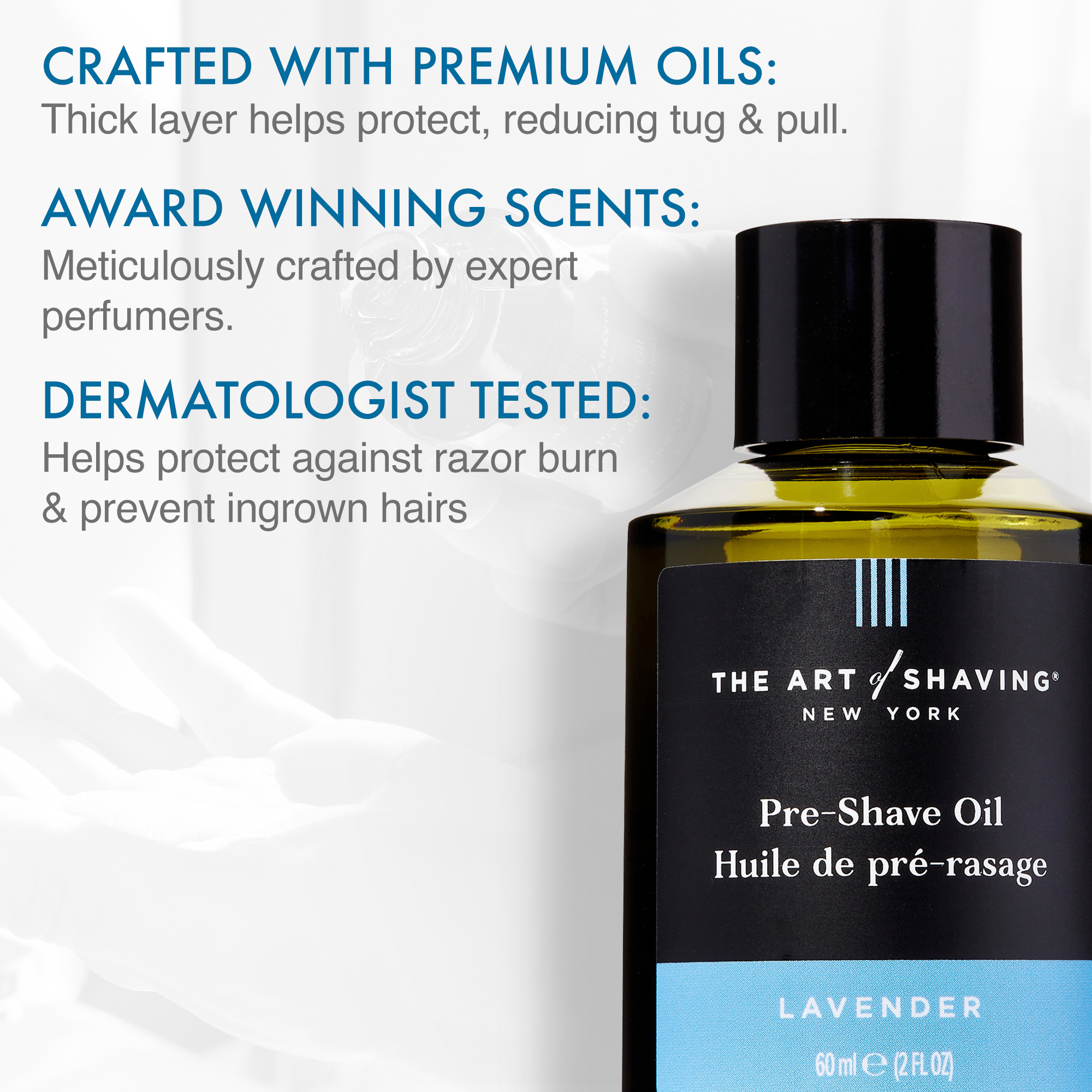Lavender Pre-Shave Oil 2 OZ - Image 2