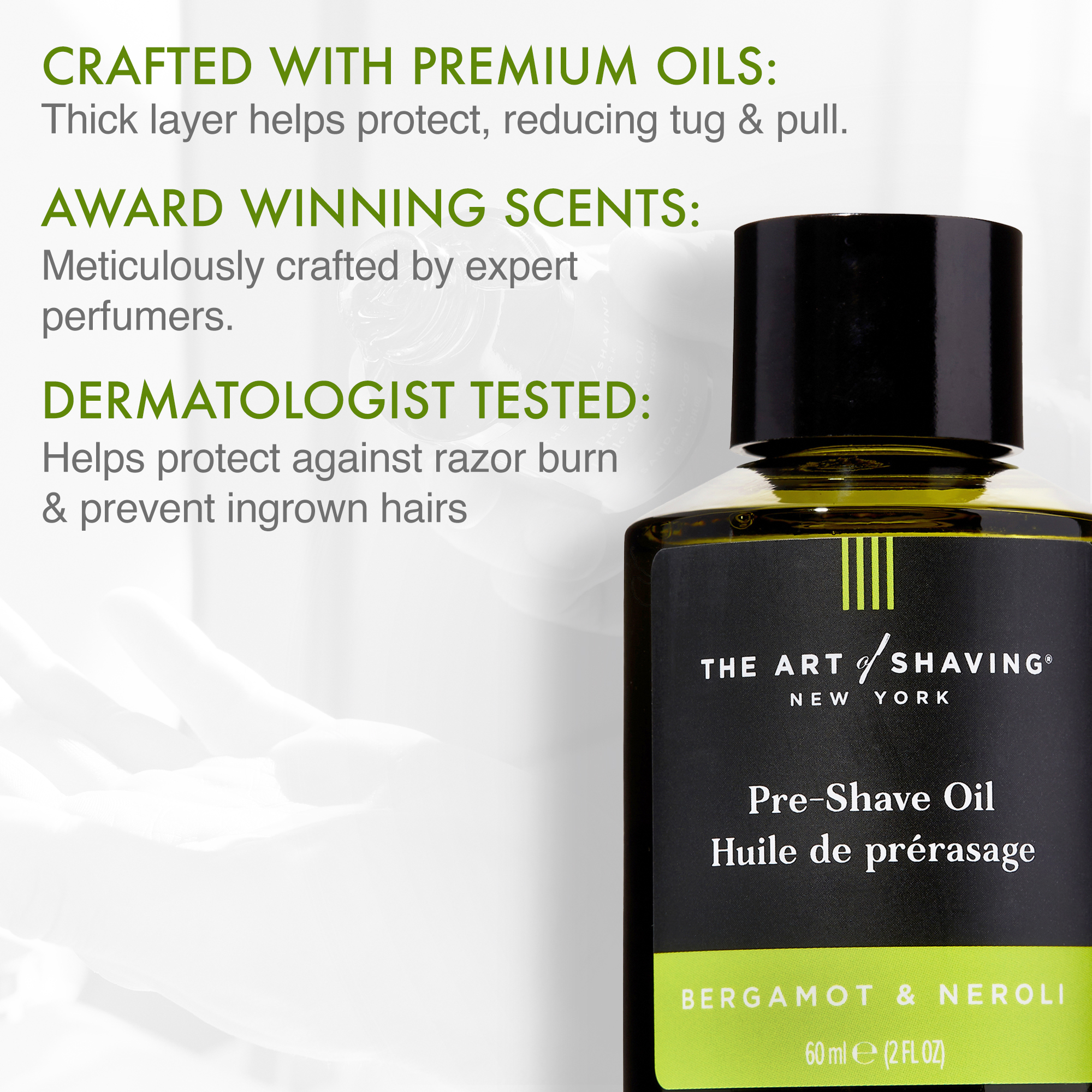 Bergamot & Neroli Pre-Shave Oil 2 oz - Image 2
