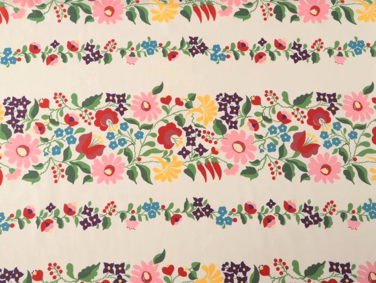 Wholesale Dress Fabric, Joni Floral Stripe Viscose Lawn * Cream