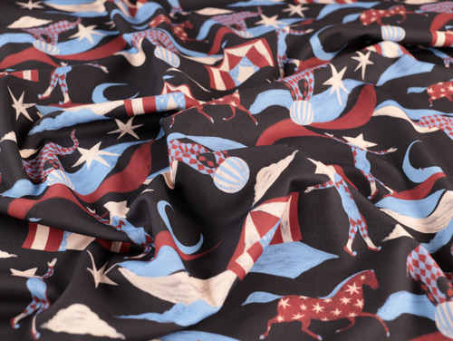 Wholesale Dress Fabric | Midnight Circus Denim - Navy | Fabric Godmother