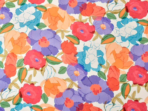 Wholesale Dress Fabric | Garden Bloom Viscose Lawn - Ivory | Fabric Godmother