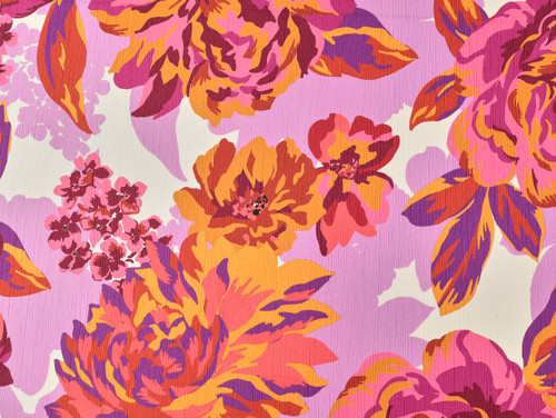 Wholesale Dress Fabric | Mega Bloom Crinkle Viscose - Lilac | Fabric Godmother