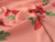 Pinkie Floral Viscose Crepe - Pale Pink with dark pink flowers wholesale dressmaking fabric