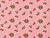Wholesale Dressmaking Fabric | Strawberry Fayre Viscose & Linen - Pink | Fabric Godmother