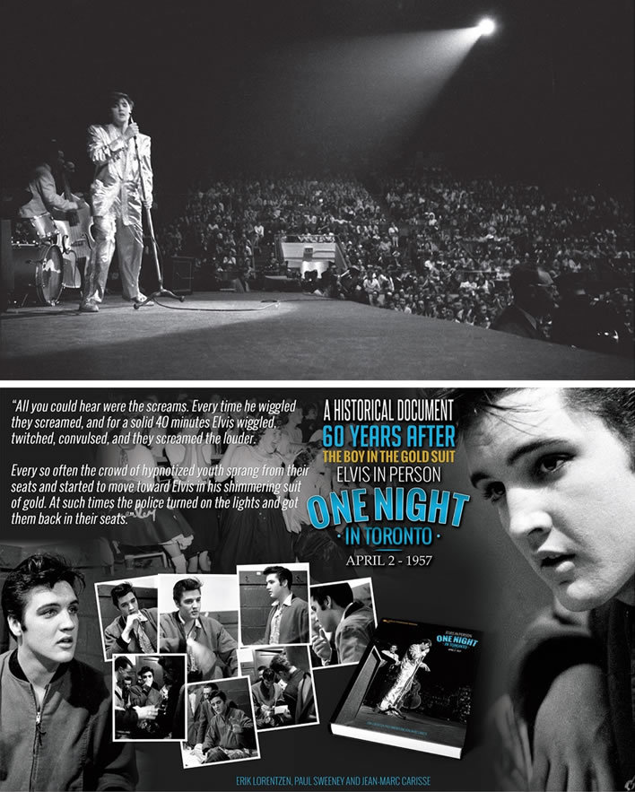 From the 'Elvis In Person, One Night in Toronto April 2, 1957' Hardcover Book.