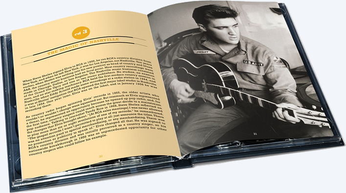 Elvis Close Up Book & 4 CD Set.