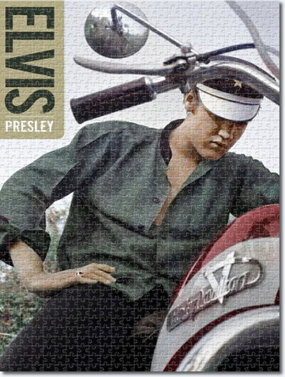 Elvis Presley Bike 1000 Piece Jigsaw Puzzle