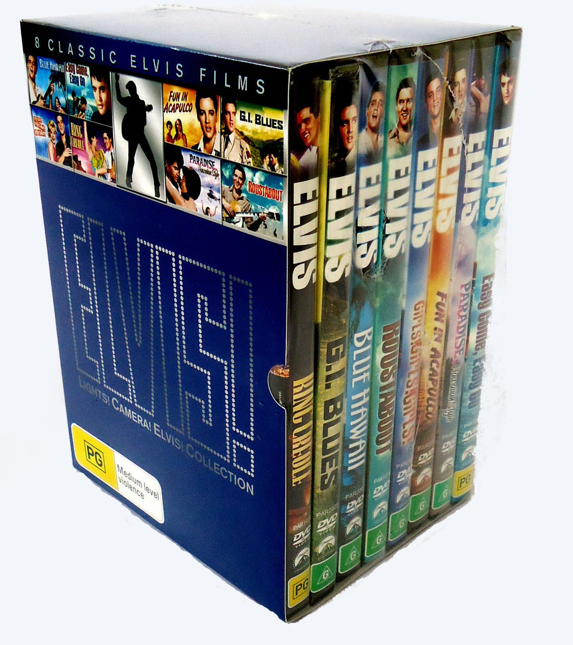 Lights! Camera! Elvis! Collection 8 DVD Set - ElvisPresleyShop.com