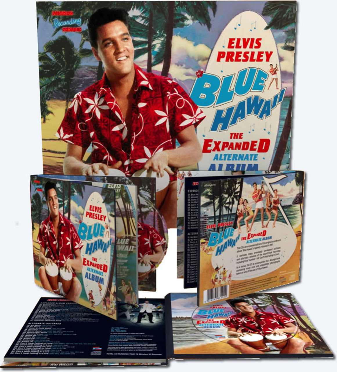 Elvis Blue Hawaii | The Expanded Alternate Album From MRS | Deluxe CD / 40  Page book - No Reply @ ElvisPresleyShop.com