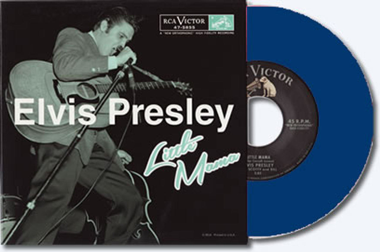 7” EP Elvis Presley Blue UK Original Elvis Presley Blue Rhythms - Blue Vinyl UK 2-LP vinyl record