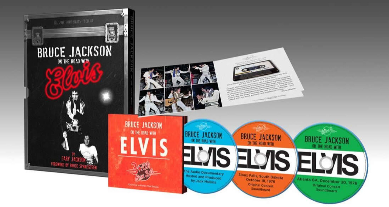 Bruce Jackson On The Road With Elvis Hardcover Book (in Slipcase) + 3 CD Set