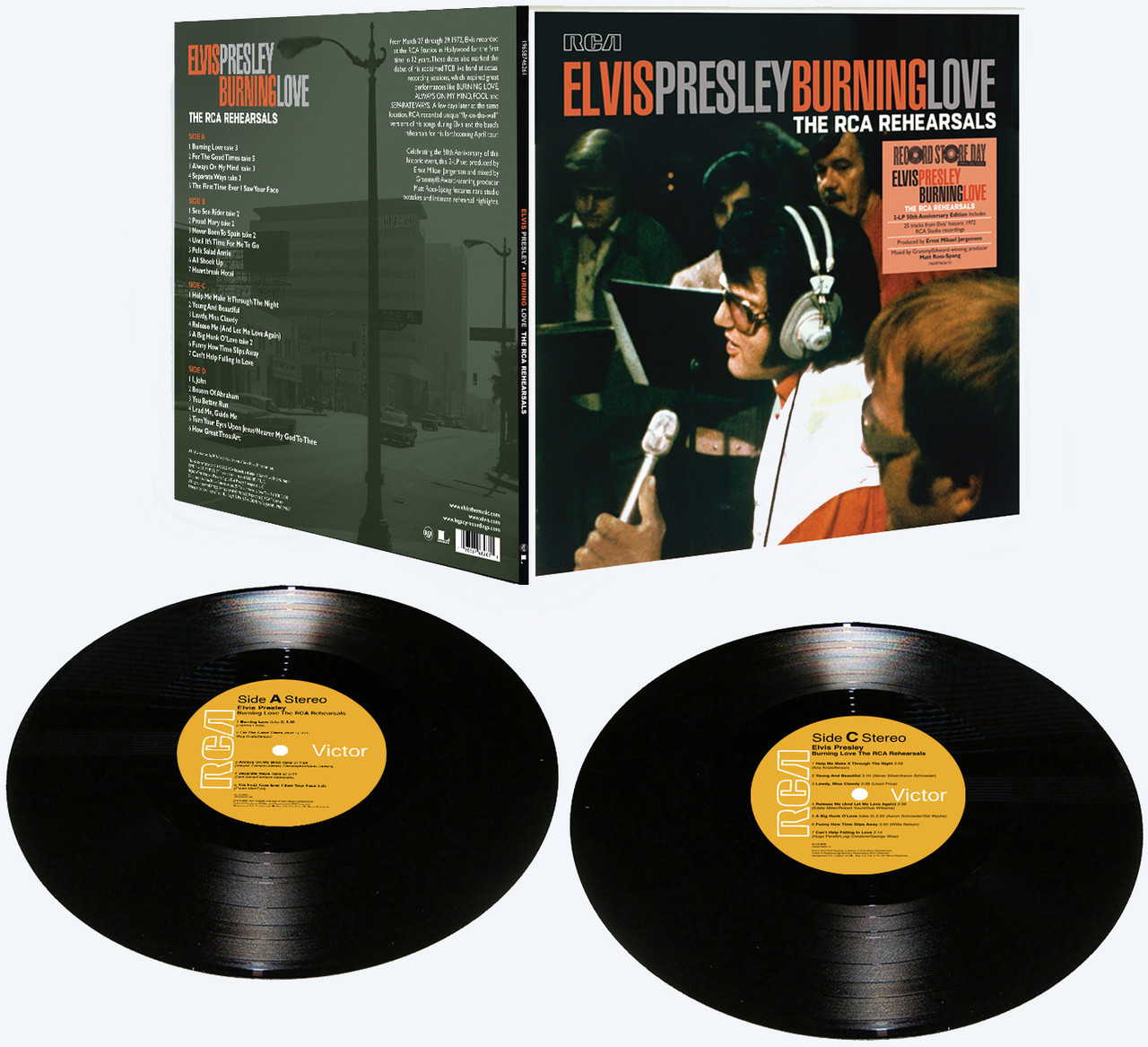 impressionisme Gå rundt Vis stedet Elvis: Burning Love: The RCA Rehearsals 2 LP Vinyl Record Set | 2023 Record  Store Day (Elvis Presley)