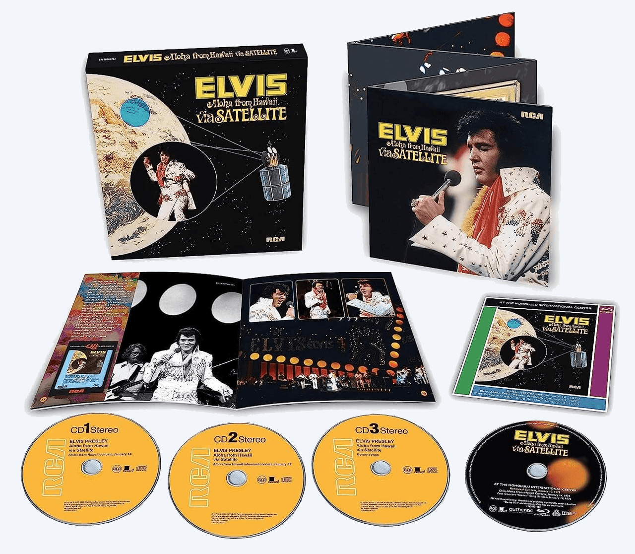 Elvis Aloha from Hawaii via Satellite | 50th Anniversary Edition 3 CD + Blu-ray  Box Set