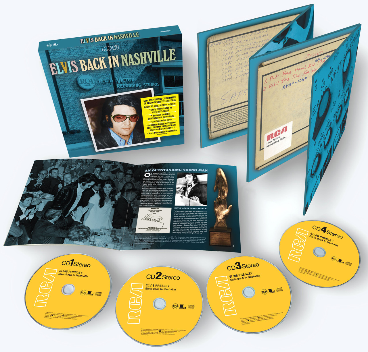 Elvis Back In Nashville 4 CD Box Set from Sony Music | Elvis Presley