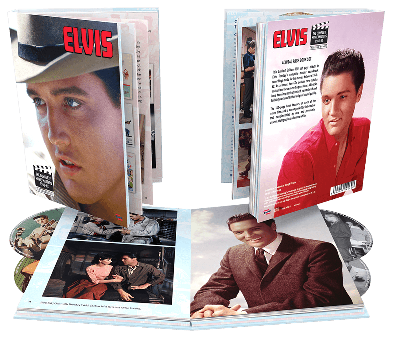 Elvis Presley | The Complete Movie Masters 1960-62 - Plus Session Out-takes  4CD/140-page hardback book Set from MRS