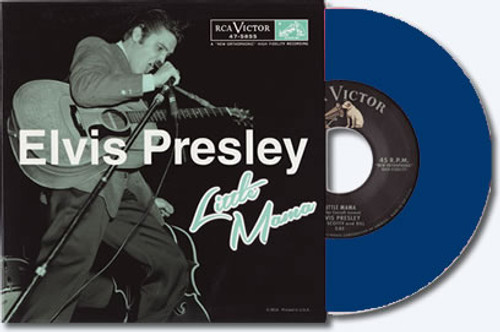 Elvis : 'Little Mama' / 'I Forgot To Remember To Forget' [BLUE] 7 Inch 45 RPM Vinyl Single : 250 Copies : Blue Vinyl (Elvis Presley)