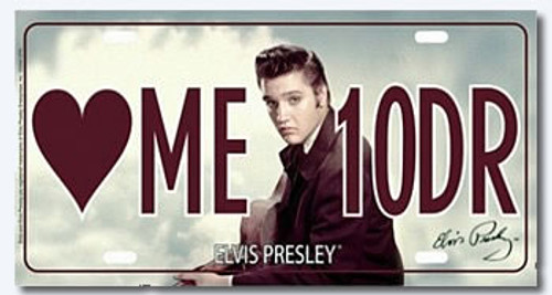 Elvis Presley License Plate : {LOVE} ME10DR