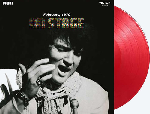 'Elvis On Stage' LP Record | 2500 copies Limited Edition Red Vinyl