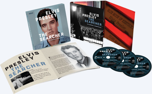 Elvis Presley: The Searcher 3 CD Deluxe 8"x 8" Box Set w/ 40 page book in slipcase