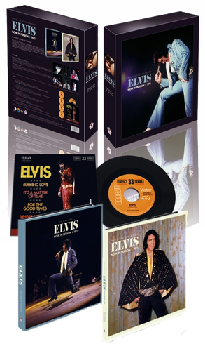 Elvis: Now In Person 1972 2 x Hardcover Book Set with 4 CDs and Vinyl EP | Elvis Presley Follow That Dream