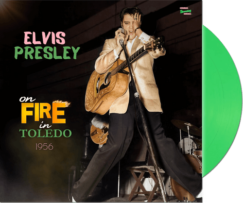 GREEN | Elvis On Fire In Toledo 1956 7" gatefold 45rpm EP + CD (Unreleased Live 50s) from MRS