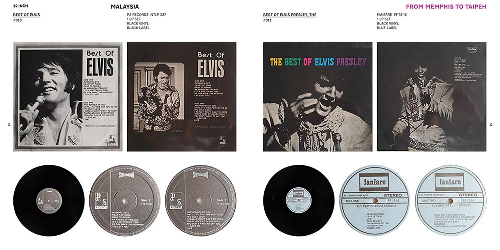 From Memphis to Taipeh is a reference guide to the colorful magic of Elvis' Asian vinyl.