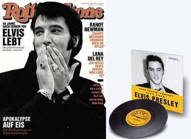 Rolling Stone Magazine + Exclusive 7 inch Elvis Presley Sun Single