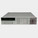 Agilent 3458A 8.5 digit multimeter front panel, powered on with display lit