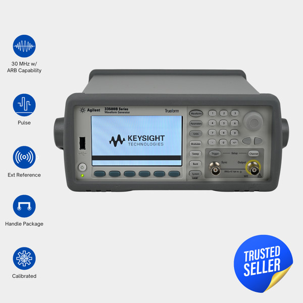 Agilent 33521B | Agilent 30 MHz |  Agilent 30 MHz Function Arbitrary Waveform Generator |  Trueform | Keysight 33521B