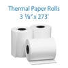 3-1/8" Wide x 273 Feet Long Thermal Receipt Paper 