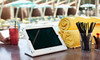  HECKLER DESIGN, WINDFALL C, SKY WHITE, SECURE POINT-OF-SALE STAND FOR IPAD 2, 3, 4, INCLUDES PIVOTTABLE, PIVOTTACK SOLD SEPARATELY, HDWF1CSW 