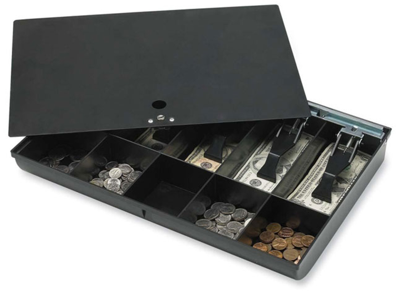 Bematech CR1000 Cash Drawer Replacement Cash Tray, CR1-TRAY. 
*Photo is for Illustrative purposes only. Actual tray insert has 5 bill / 8 coin slots. 

Locking Lid Shown in Photo is Not Included in Price, Must Purchase Seperately. 