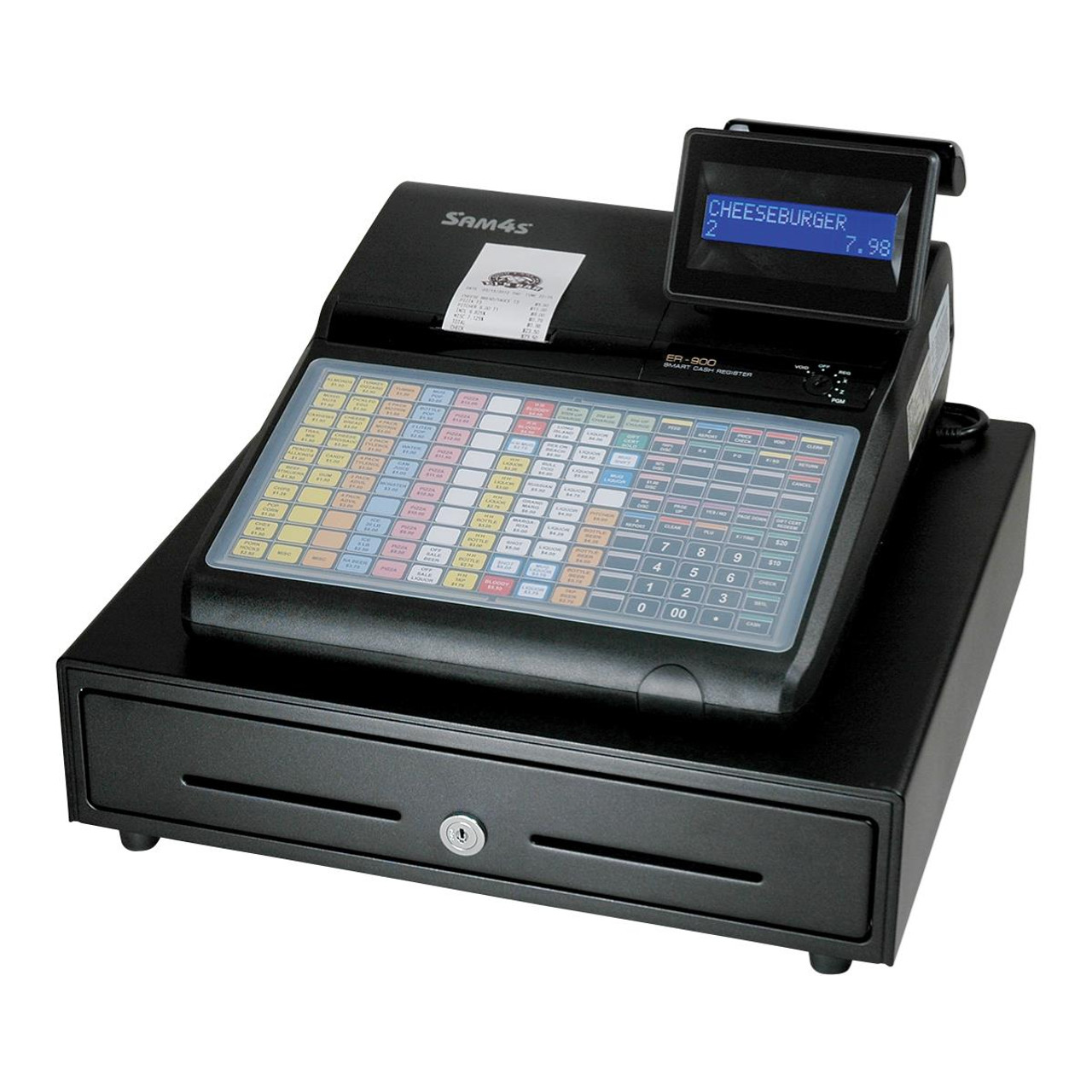 SAM4s ER-920, ER-940 Cash Registers with Flat Keyboard for Food Service 