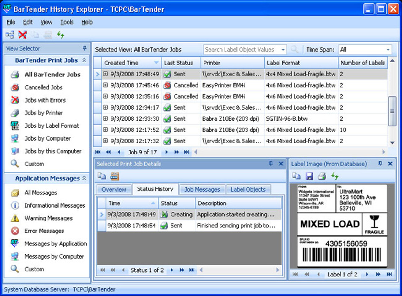 bartender 10.1 darken thermal printer