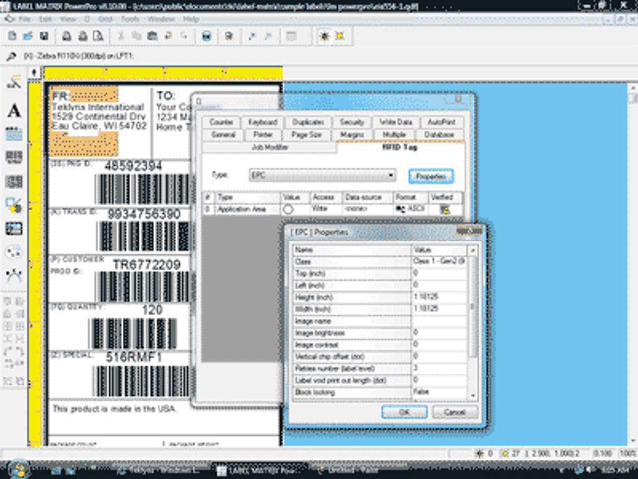 labelview 2015 barcode