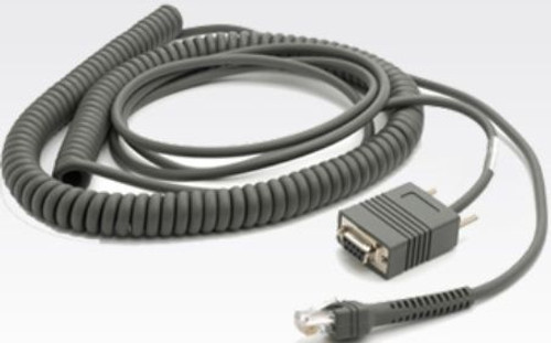 Motorola Symbol 9 Feet RS232 Serial Coiled Cable, CBA-R37-C09ZBR