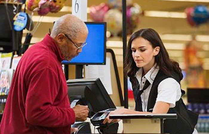 pos system at grocery store