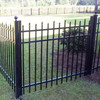 Custom Width Staggered Spear Point Top - Aluminum Walkway Gates.