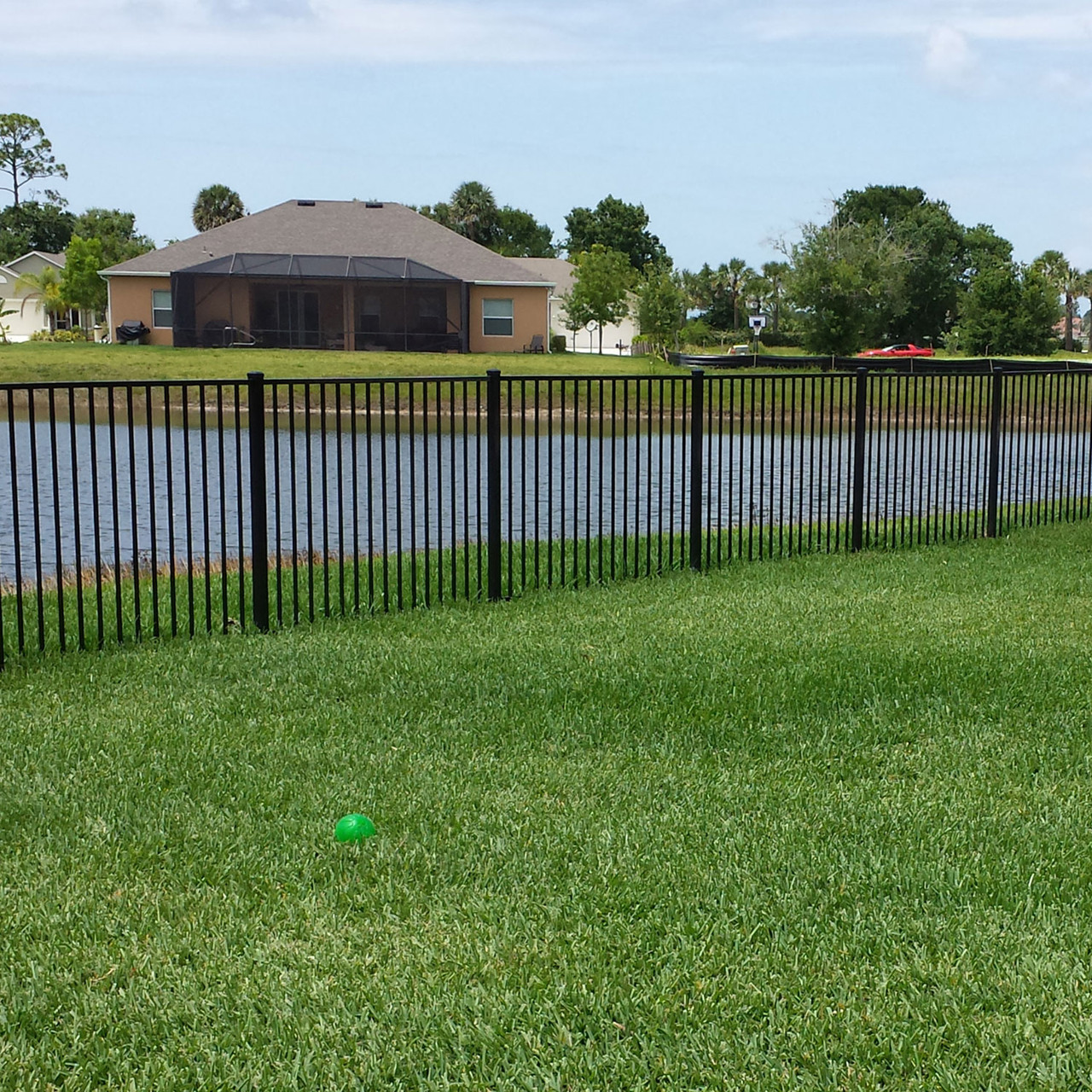 Quick Ship Two Rail Smooth Top Aluminum Fence Panel