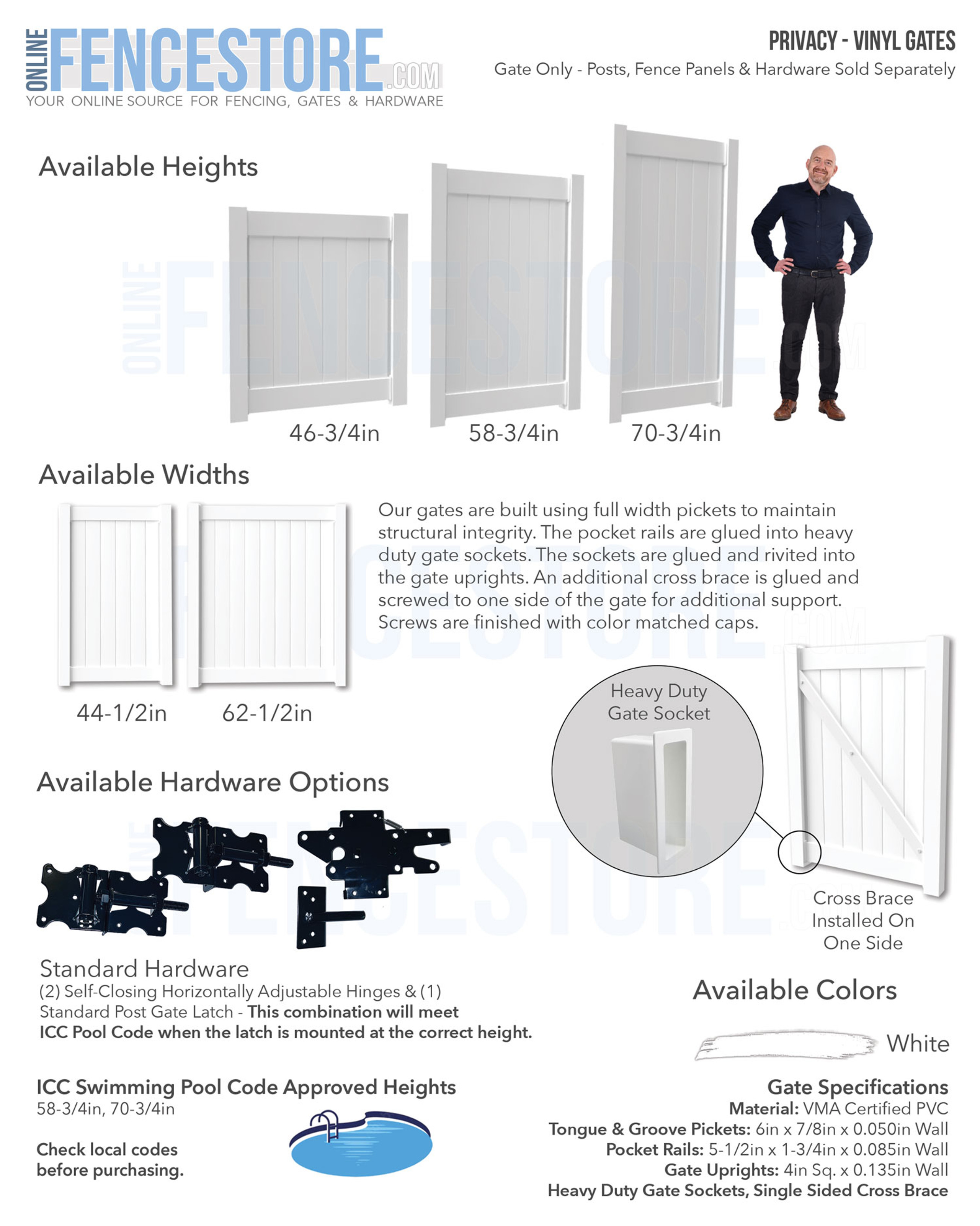 Privacy Vinyl Gates