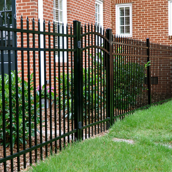 Custom Width Spear Point Top - Aluminum Walkway Gates.