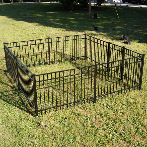 Three Rail Smooth Top Aluminum Pet Pen