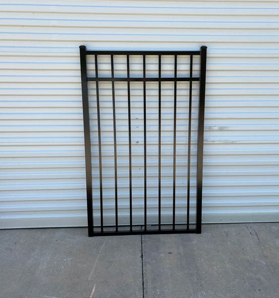 Overstock Aluminum Gate 54in x 36in Standard Picket Flat Top
