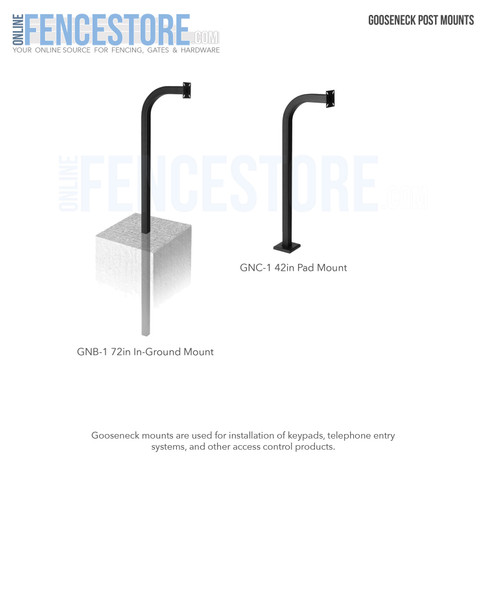 Gooseneck Post Mounts