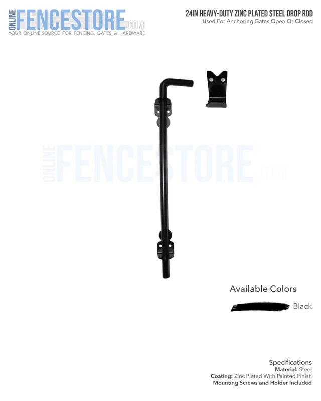 Drop Rod Square 24in Heavy-Duty Drop Rod