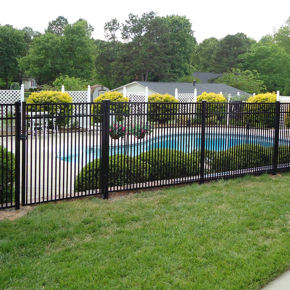 Three Rail Smooth Top Aluminum Fence Panel
