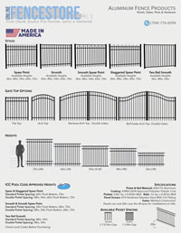 Online Fence Store Aluminum Flyer Rear