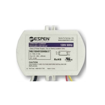 Espen Ultron VEL6700120H Constant Current LED Driver – Class 2 Power Supply, 120V