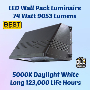 Best Lighting WPFC-9L-5K - LED Wall Pack Cut Off luminaire. 74 watt. 5000K color. Best Lighting WPFC-9L-5K - LED Wall Pack Cut Off luminaire. 74 watt. 5000K color.